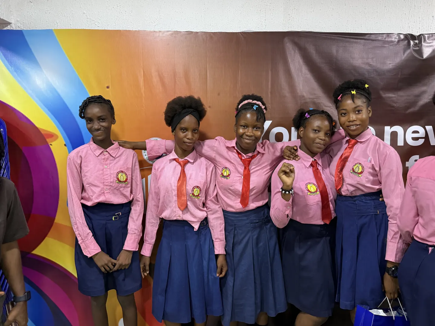 Students and volunteers together at a Favored Generation event